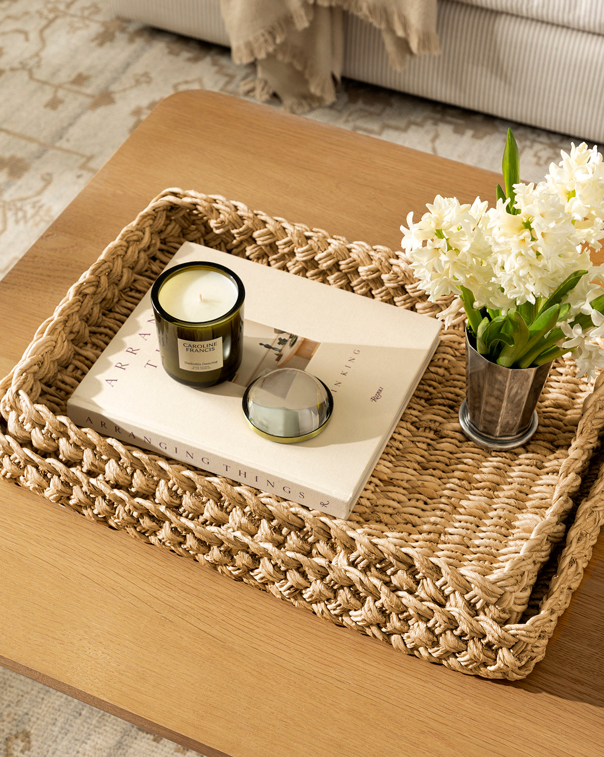 Plateaux tressés Eudora (lot de 2)