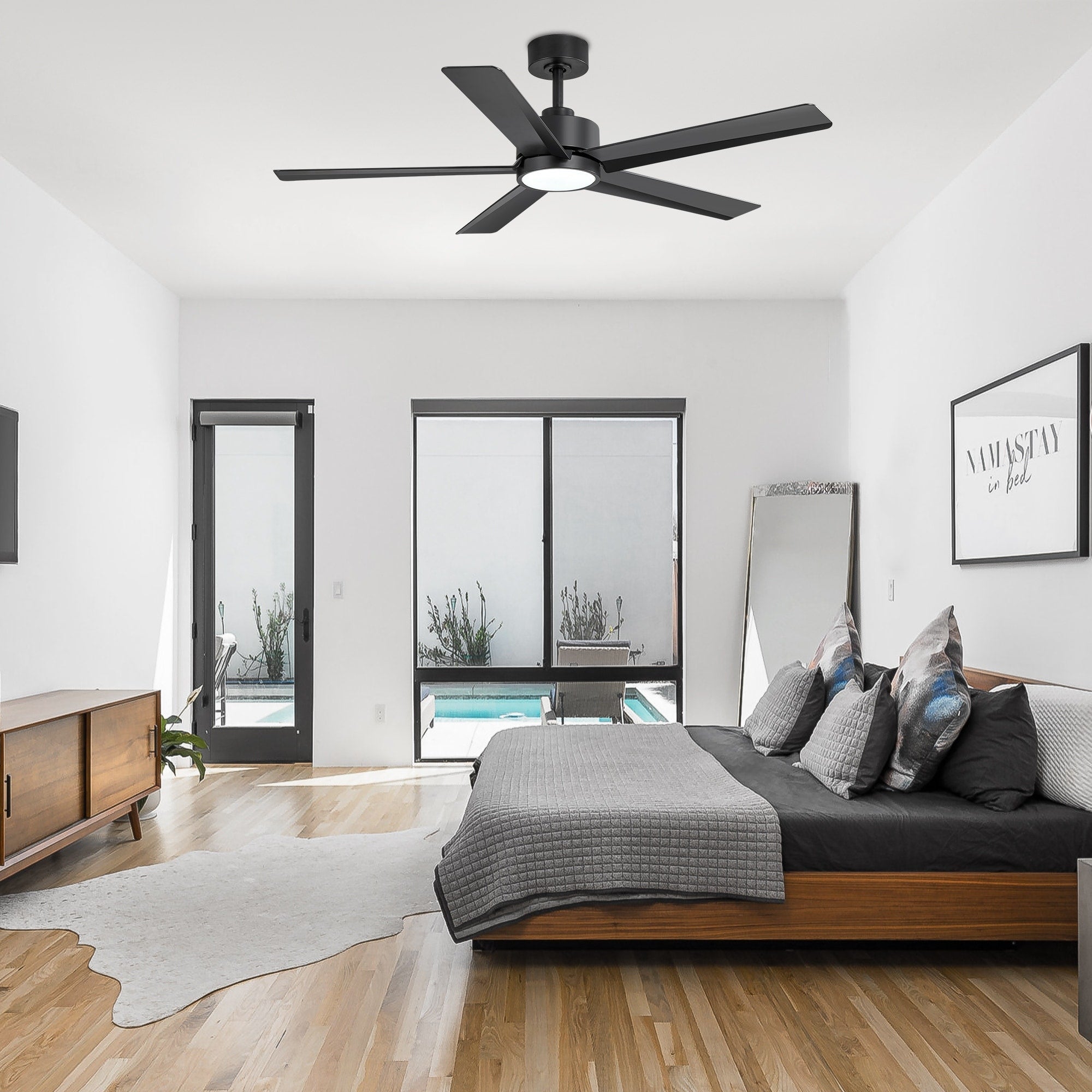 Breezary 65/52/42 5-Blade LED Ceiling Fan with Light Kit and Remote