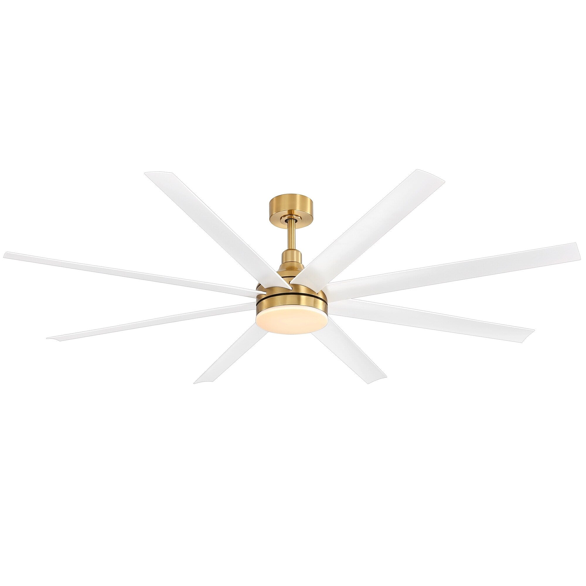 72 Large Ceiling Fans with LED Light Remote Control-8 Blade - 72 Inch