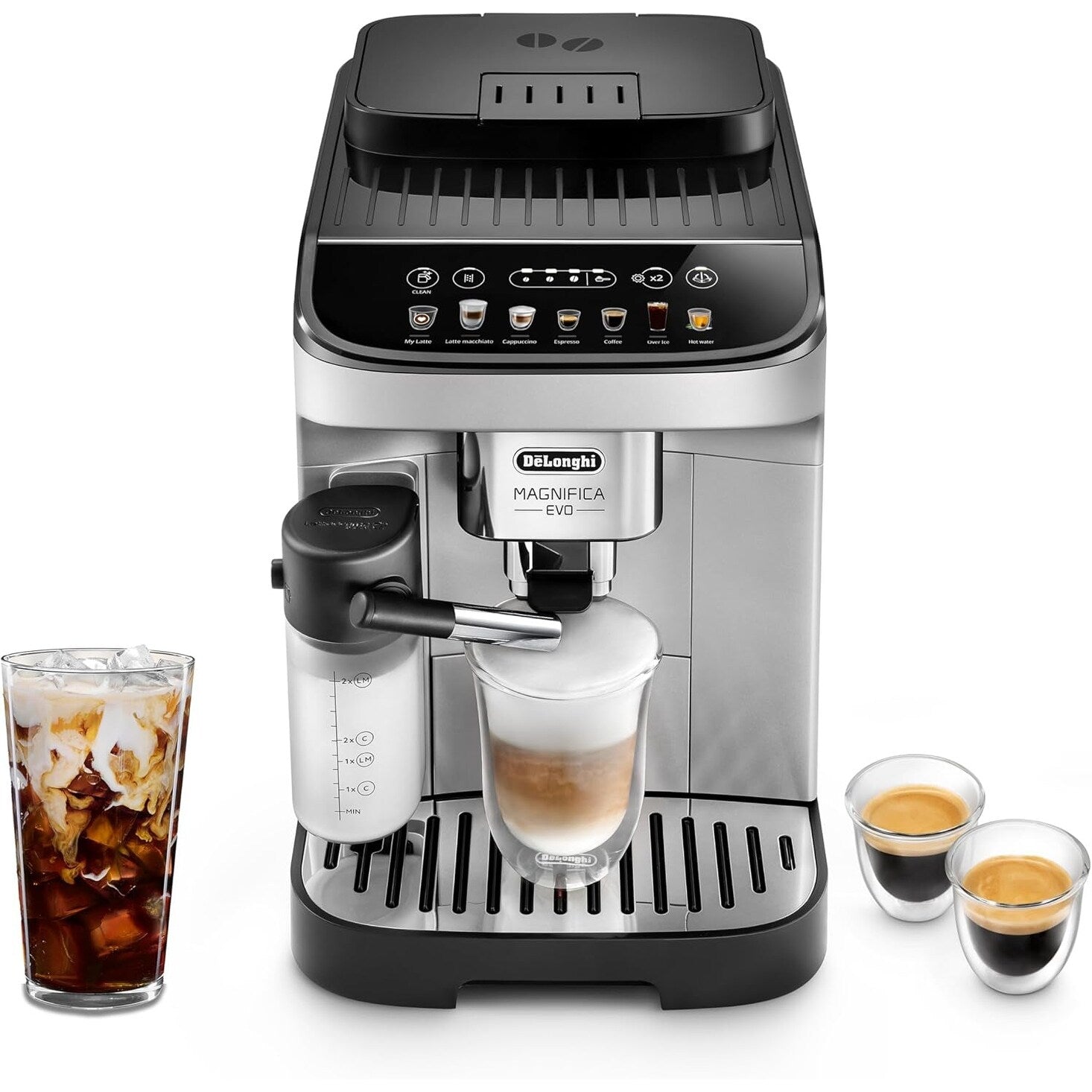 Machine à expresso automatique avec mousseur automatique et moulin intégré, ECAM29084SB