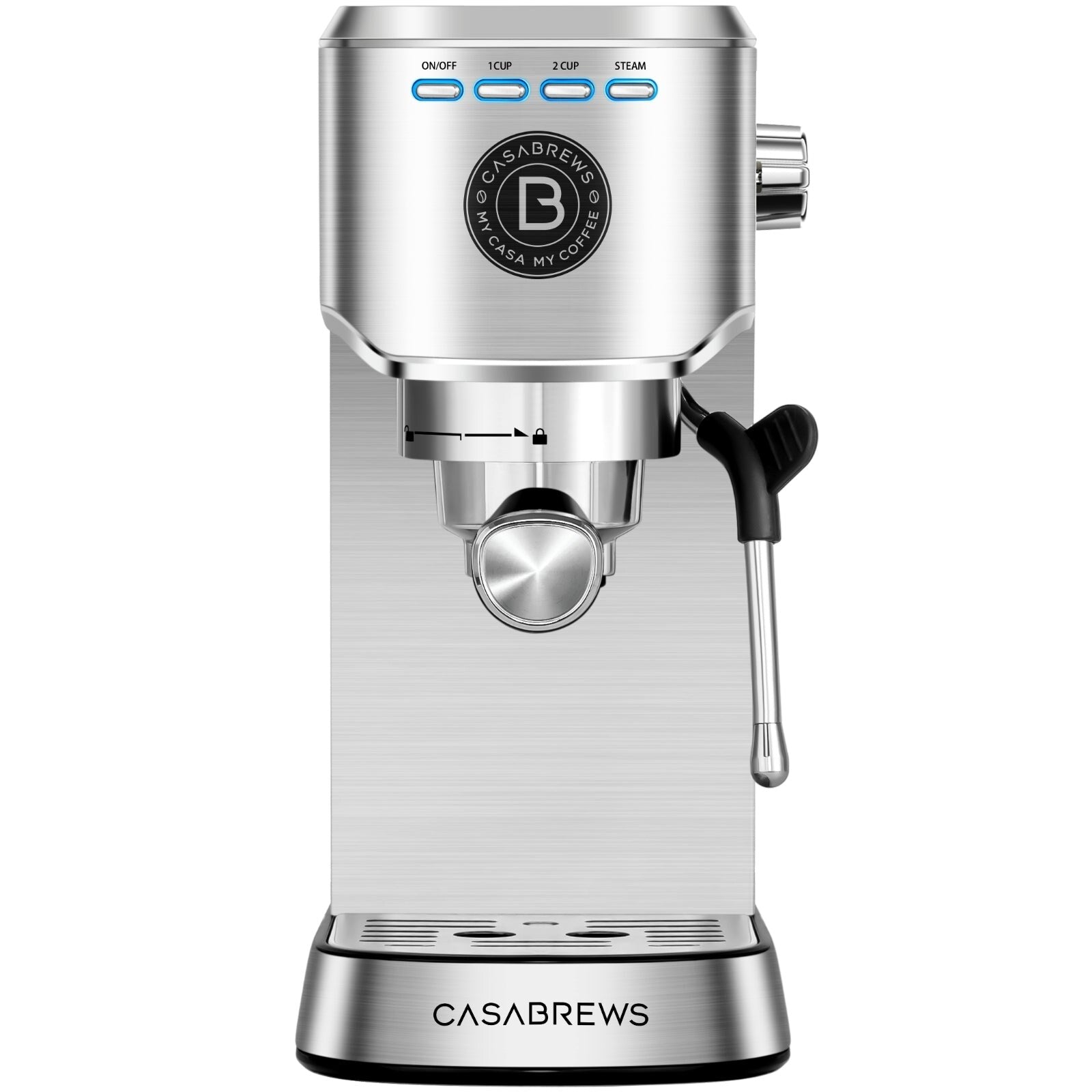 Machine à expresso professionnelle Casabrews 20 bars avec système de mousse de lait