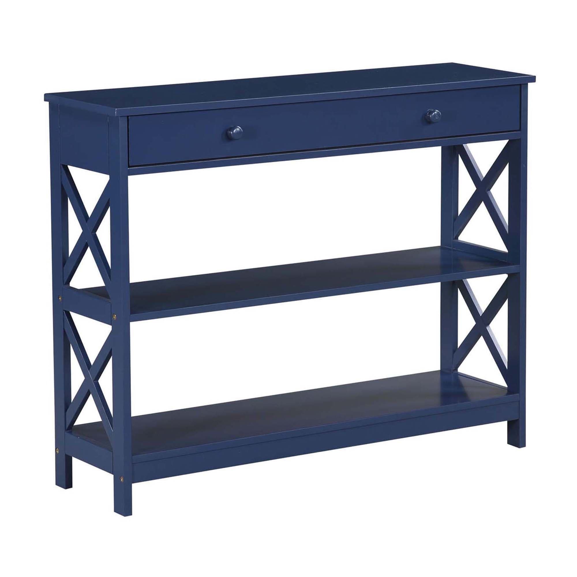 Console Oxford à 1 tiroir avec étagères Convenience Concepts
