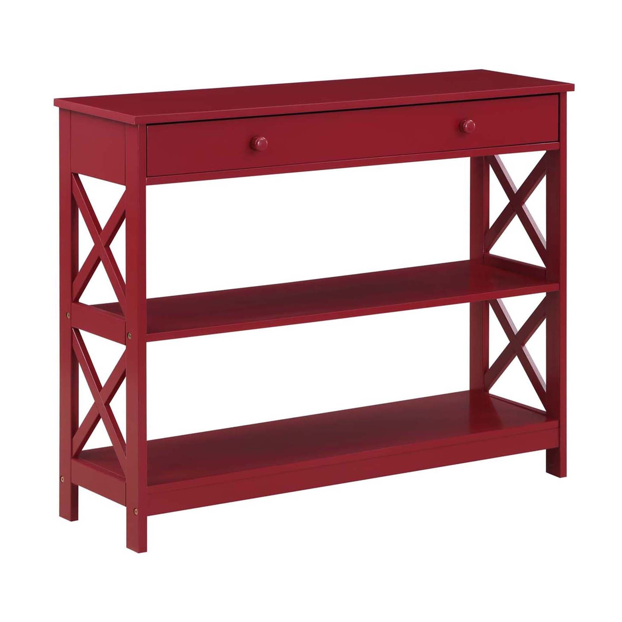 Console Oxford à 1 tiroir avec étagères Convenience Concepts