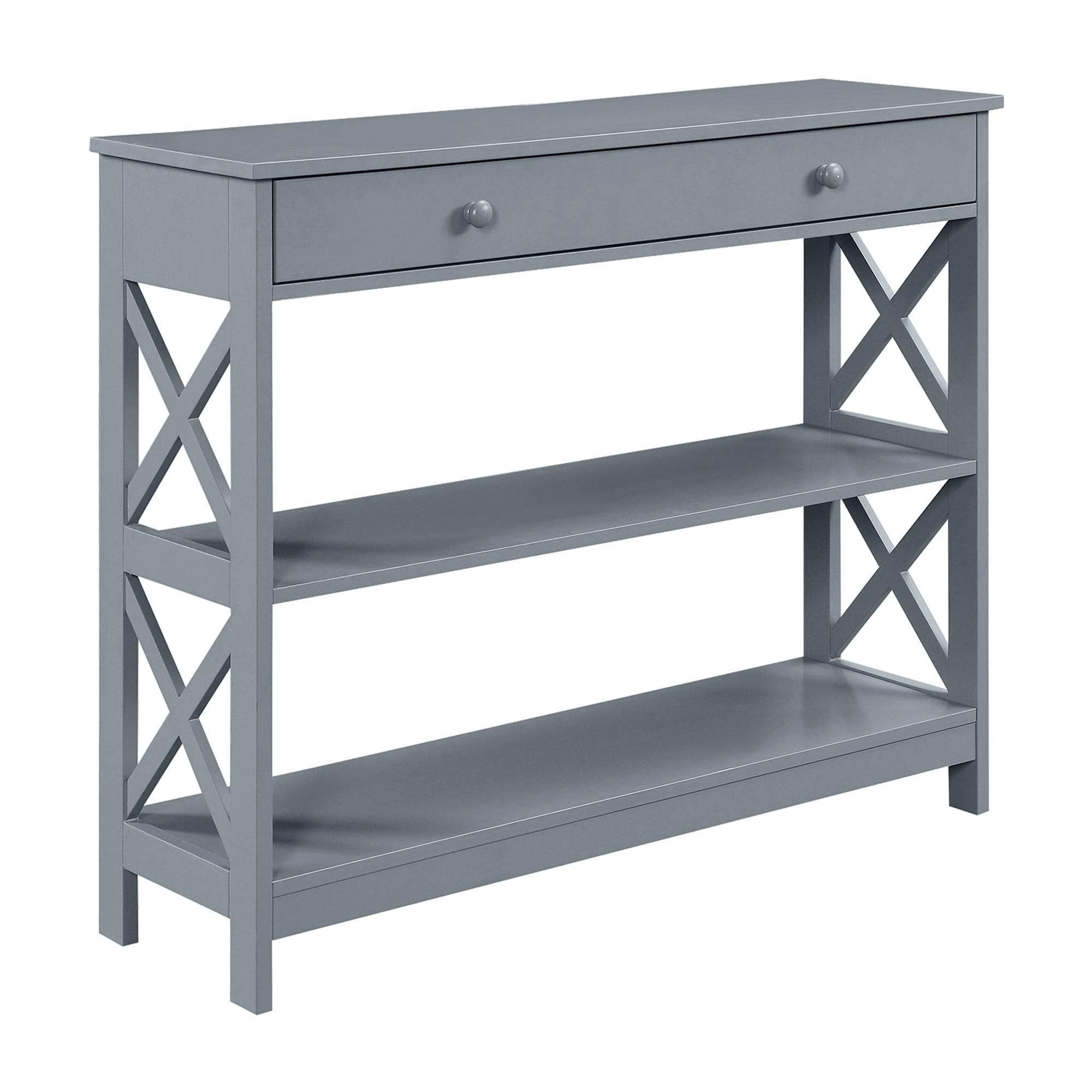 Console Oxford à 1 tiroir avec étagères Convenience Concepts