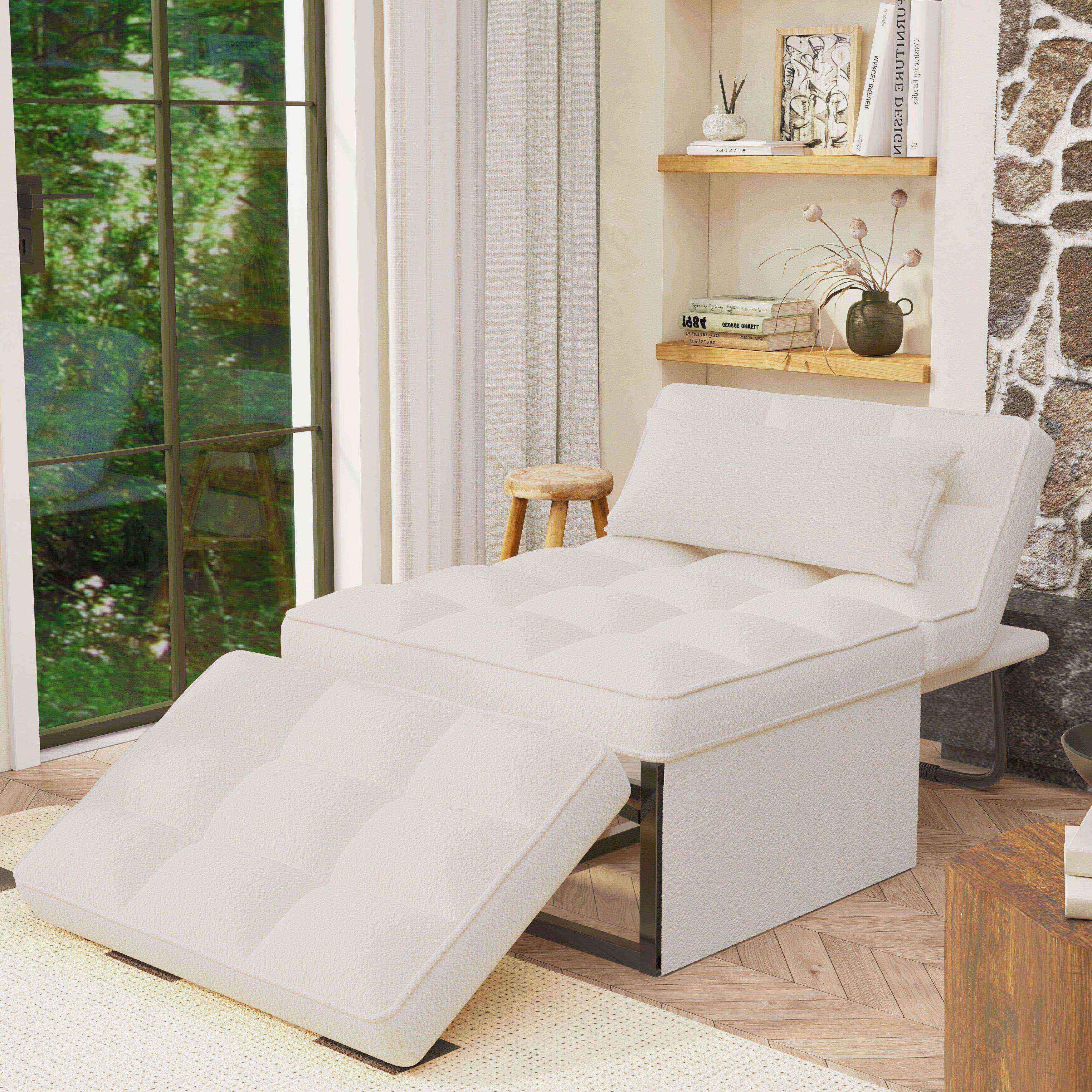 Canapé-lit convertible, canapé-lit, fauteuil inclinable, ottoman, pliable, pour salon