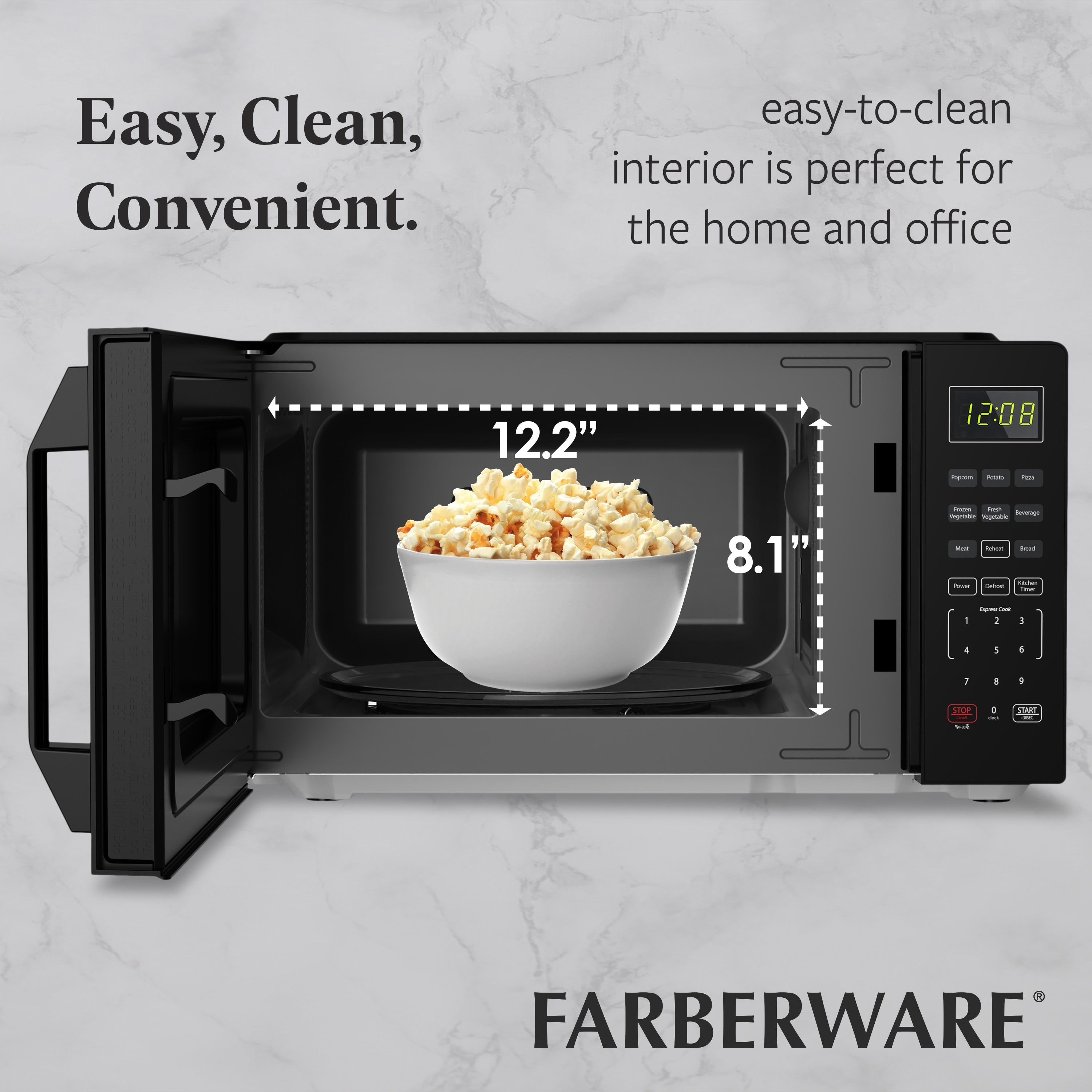 Four à micro-ondes compact de comptoir Farberware de 700 watts