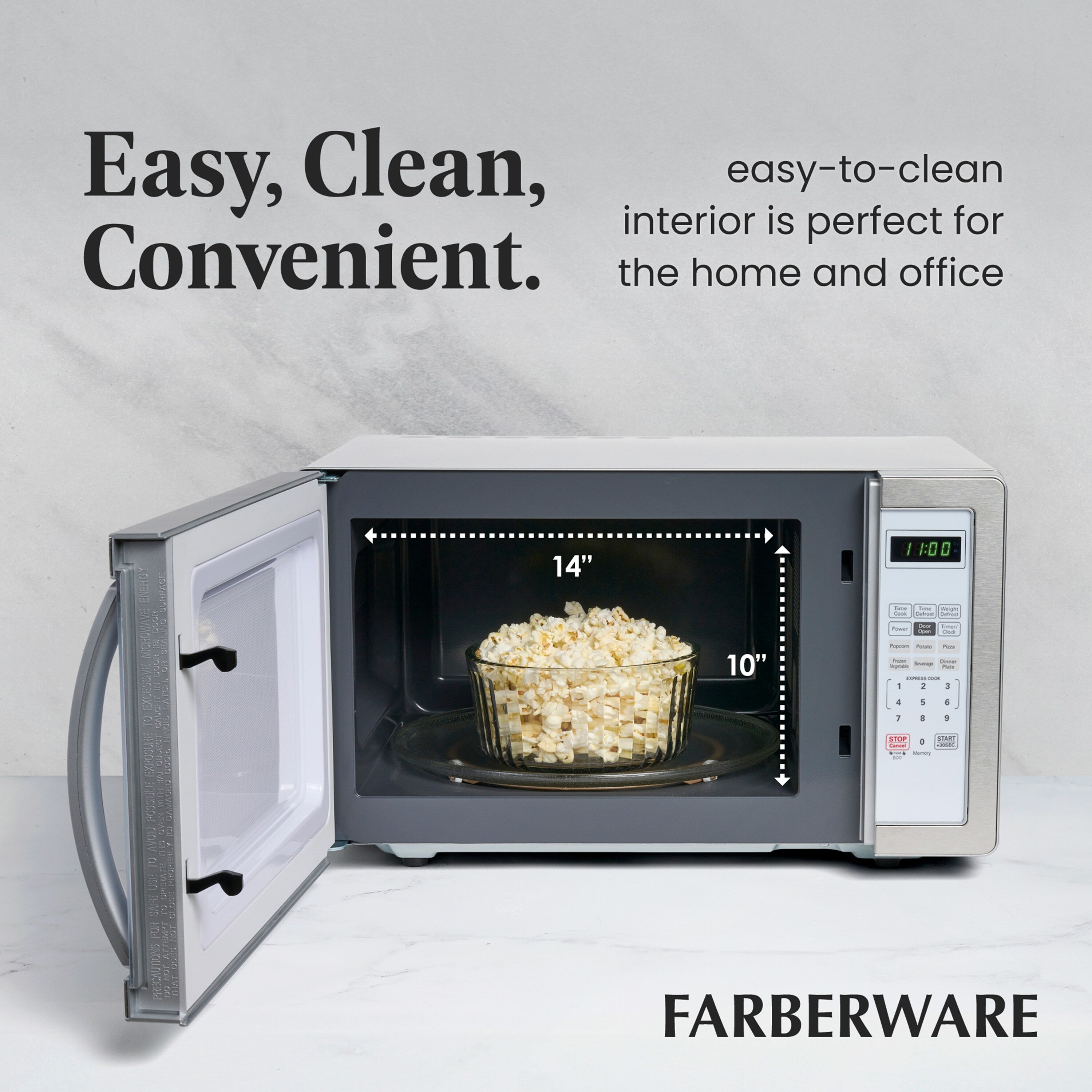 Four à micro-ondes Farberware Classic de 1,1 pi³ et 1 000 watts