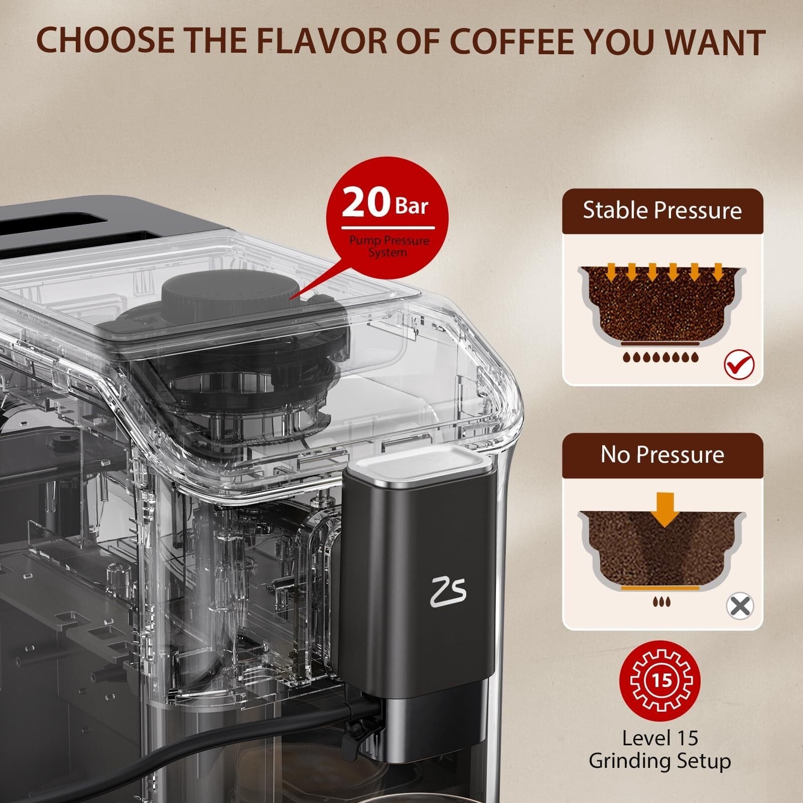 Machine à expresso entièrement automatique avec mousseur à lait automatique