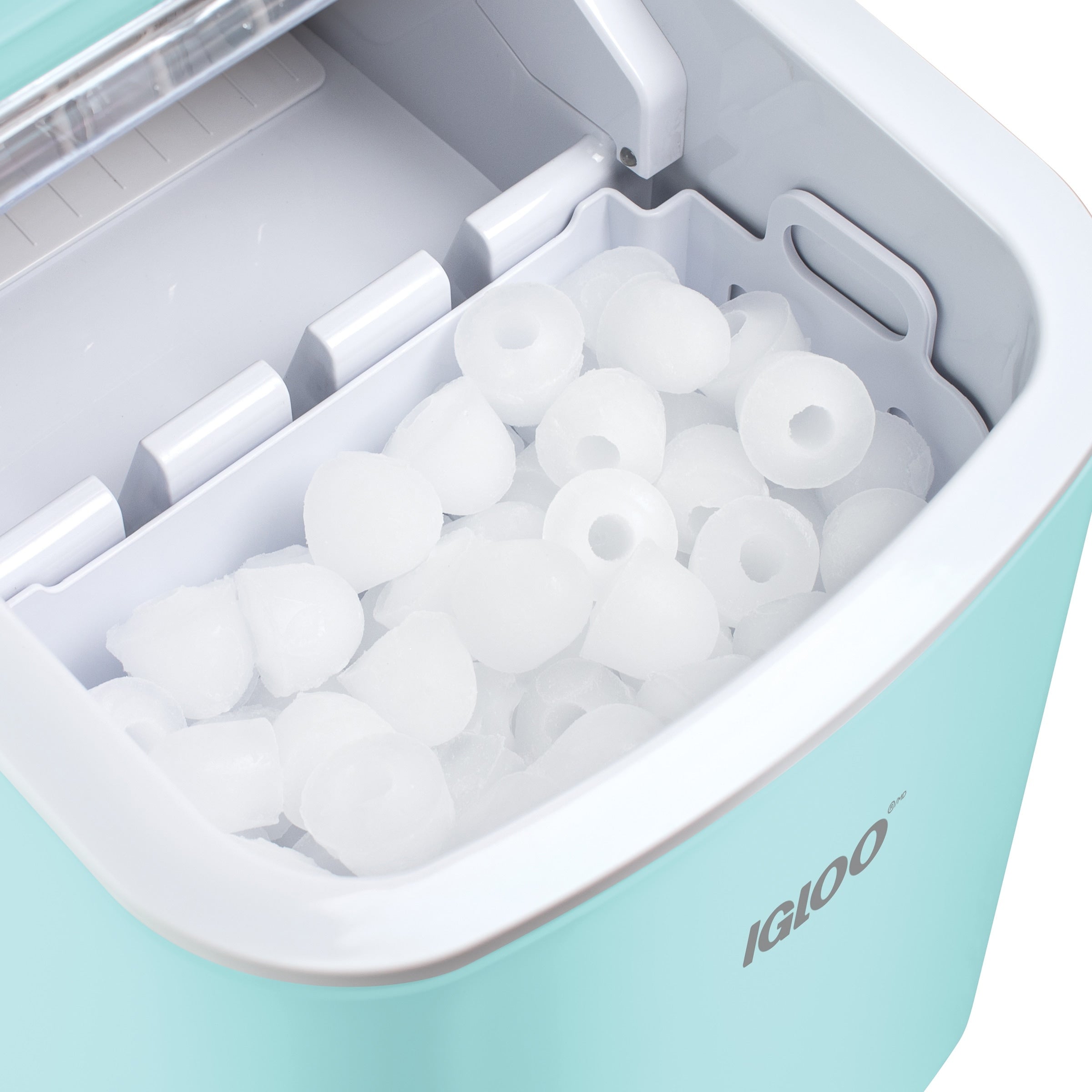 Machine à glaçons portative autonettoyante Igloo de 11,8 kg avec poignée, couleur aqua