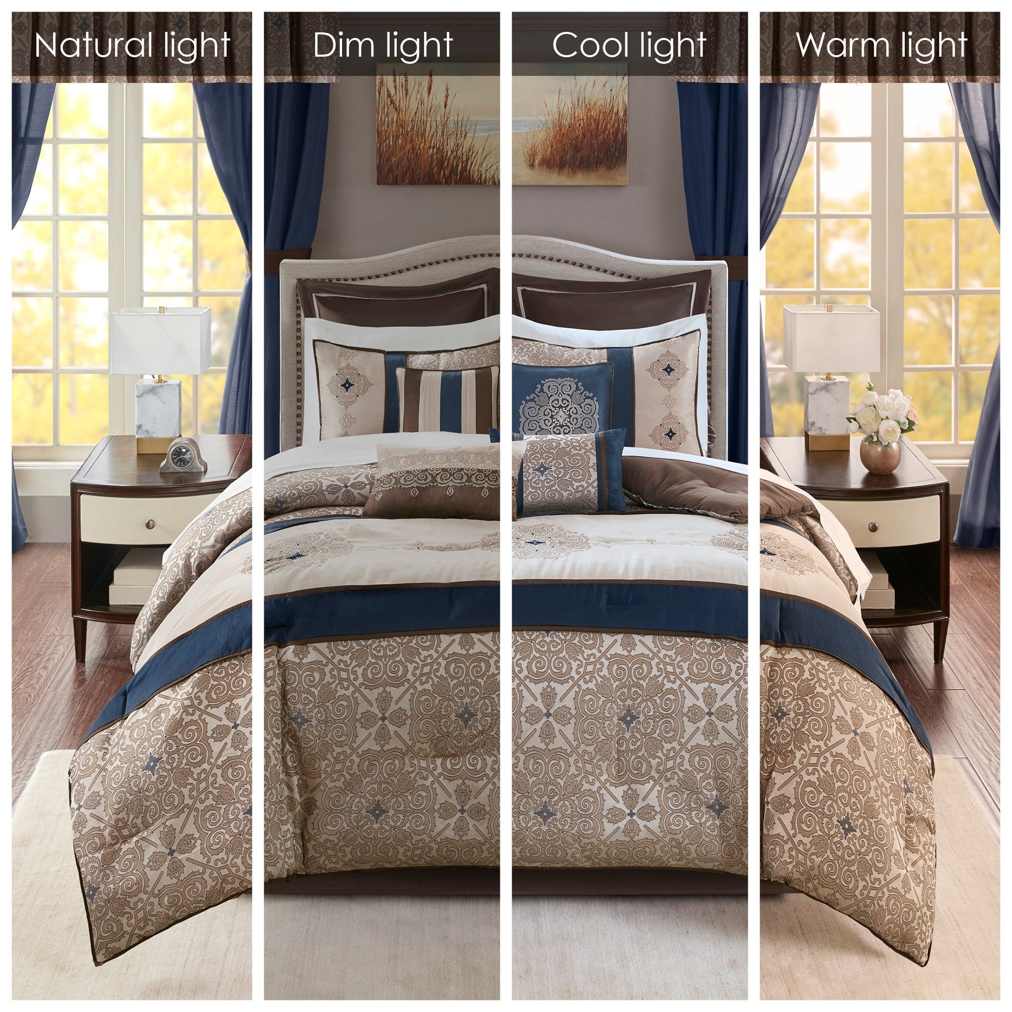 Madison Park Essentials Parker Jacquard Embroidered Pieced 24 Piece Room in a Bag