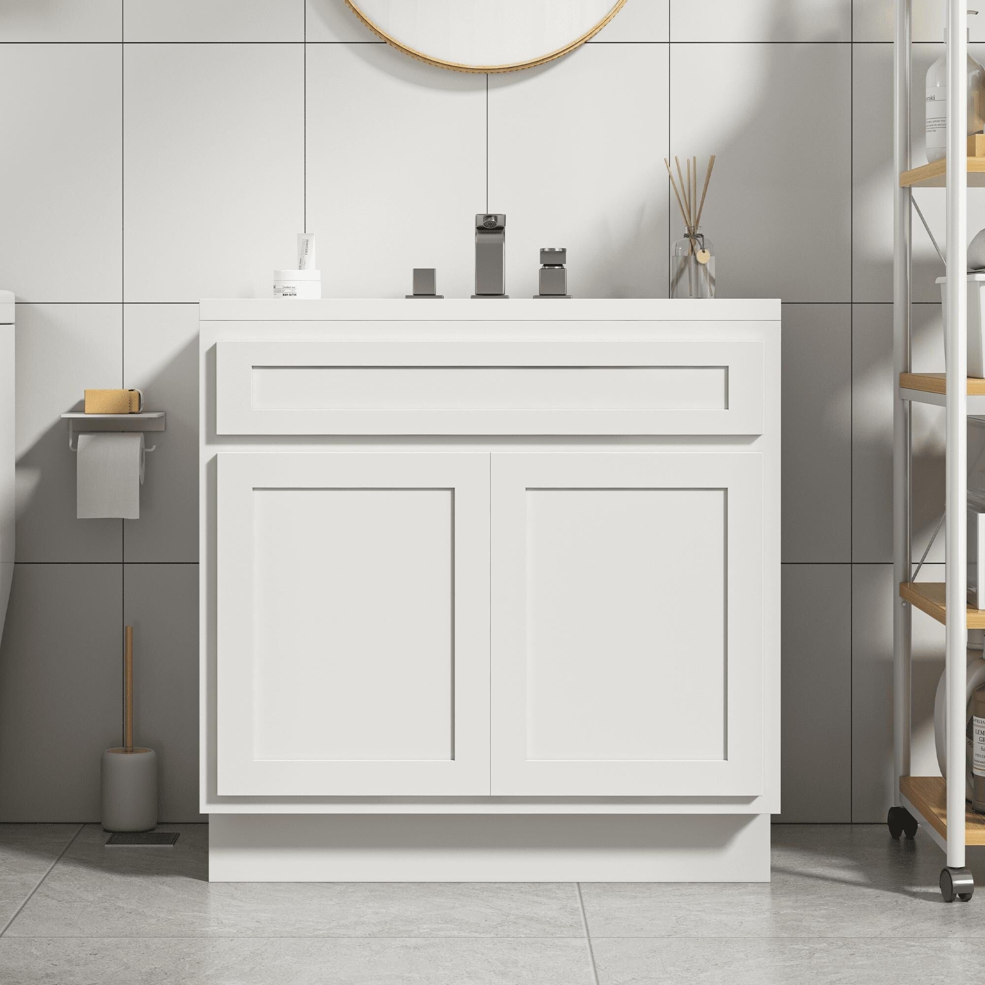 Vanity Art 36 Inch Single Sink Bathroom Vanity Cabinet
