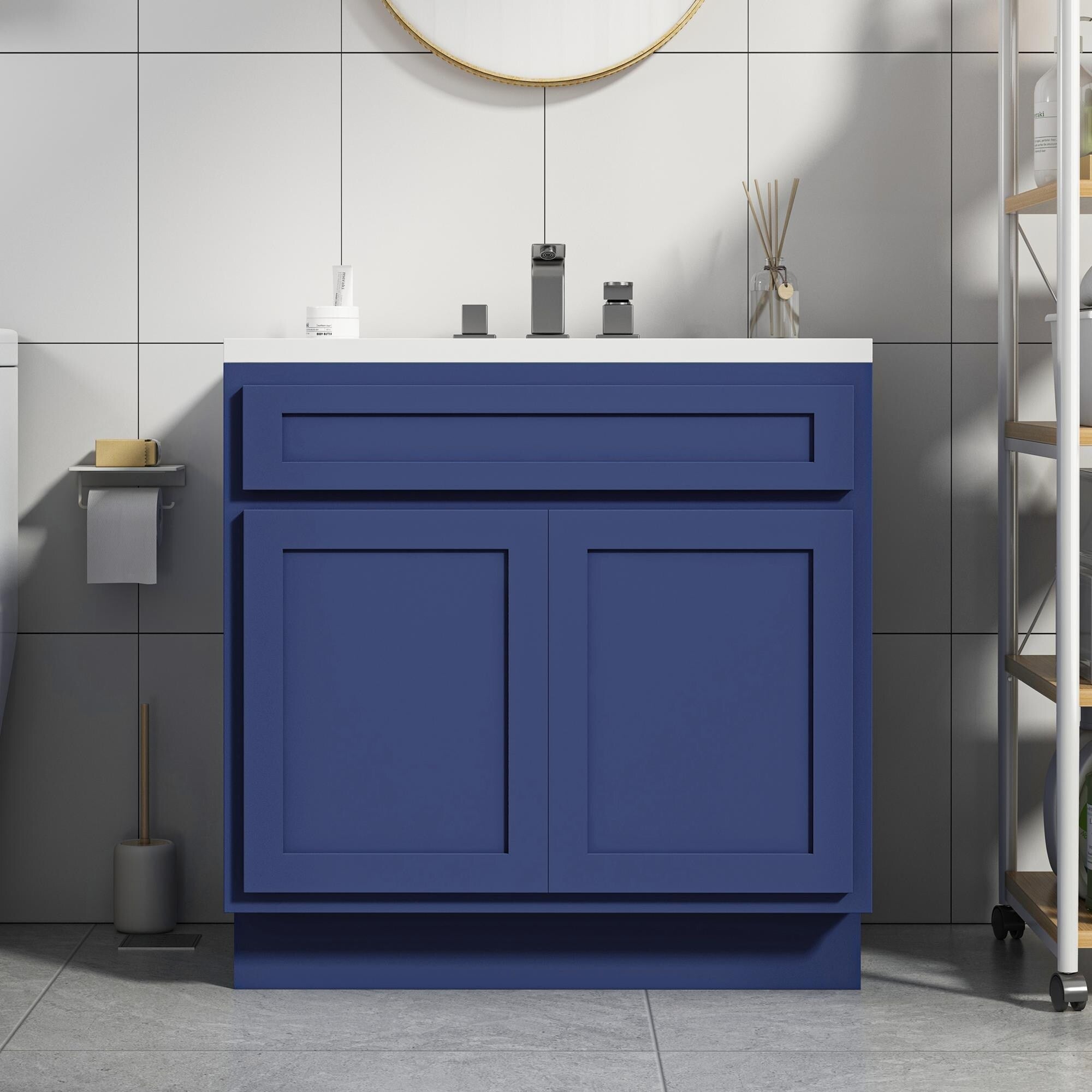 Vanity Art 36 Inch Single Sink Bathroom Vanity Cabinet
