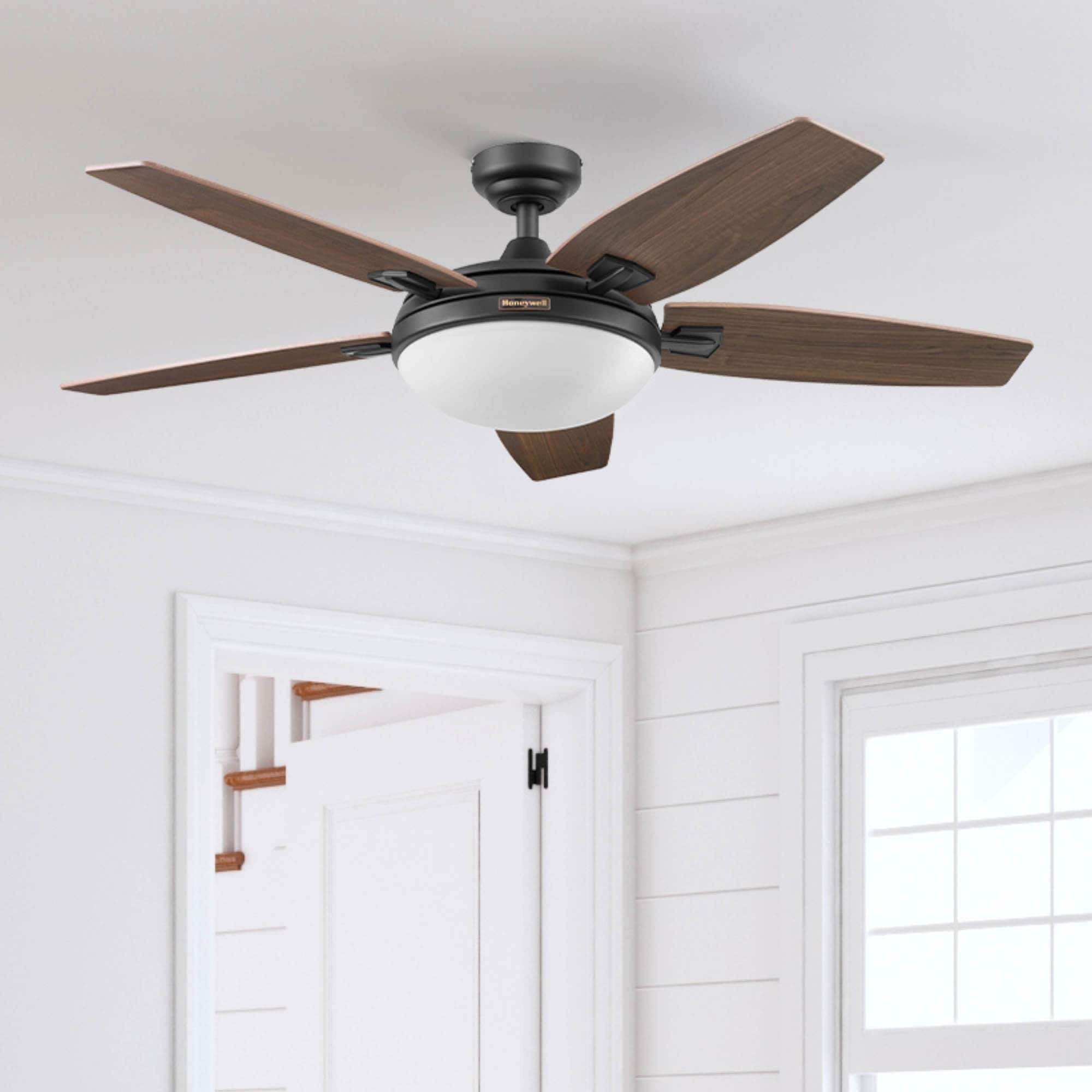 48 Honeywell Carmel Ceiling Fan with Integrated Light and Remote