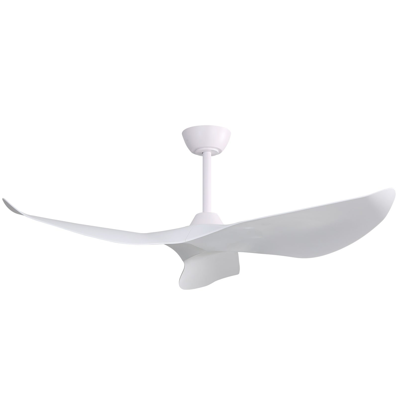 52 inch Modern Solid Wood / ABS Ceiling Fan With Remote Control(No Light),6 WInd Speed,Reversible Airflow