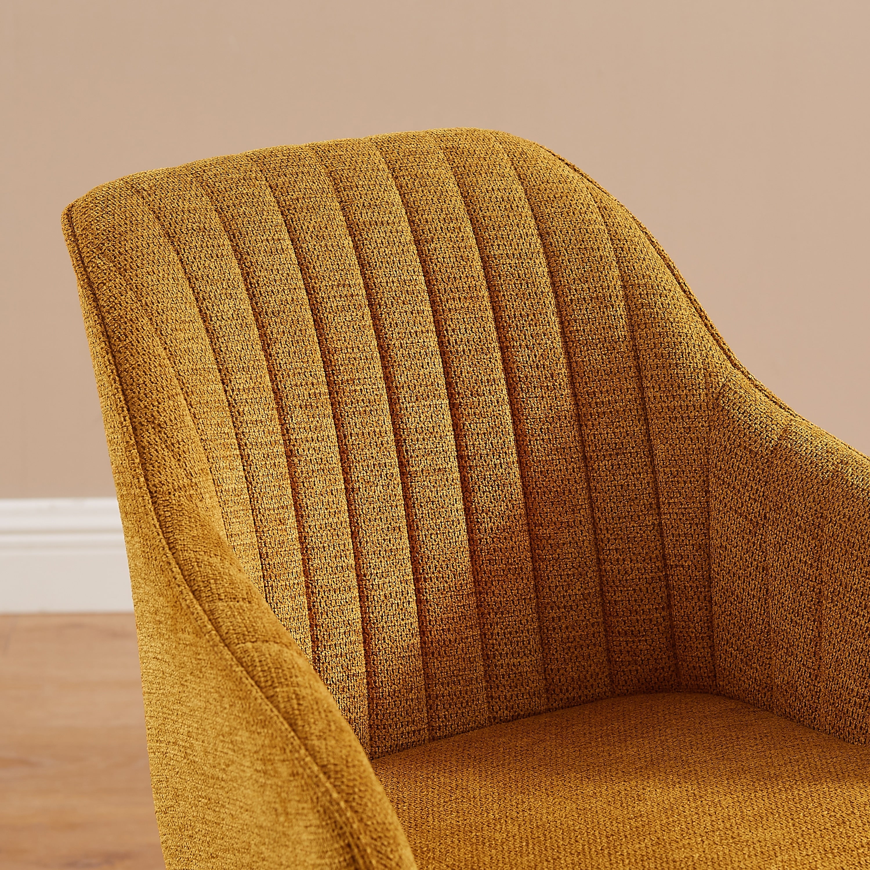 Art Leon Modern Home Office Swivel Arm Accent Chair with Wood Legs