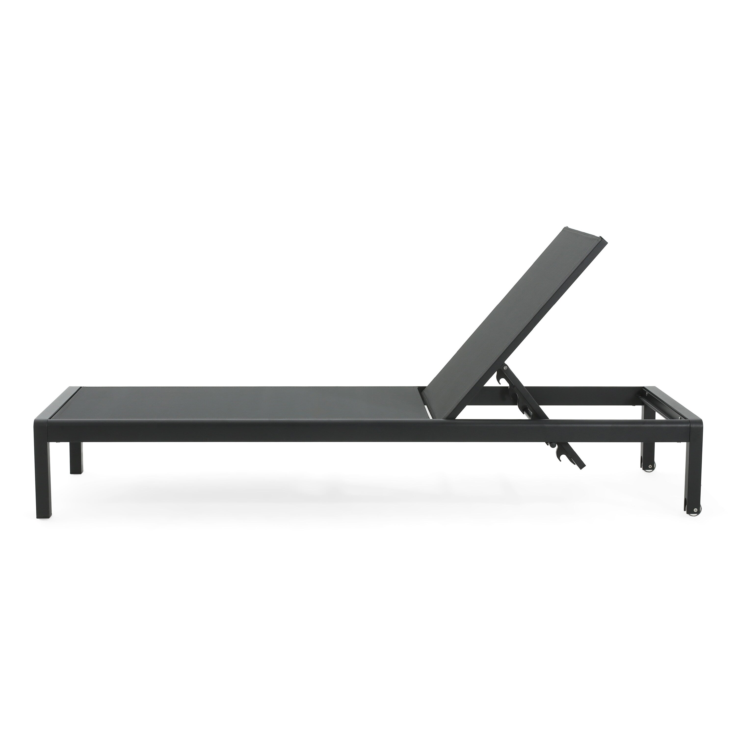 Cape Coral Outdoor Aluminum Chaise Lounge (Set of 2) by Christopher Knight Home - 77.56 D x 25.20 W x 11.80 H