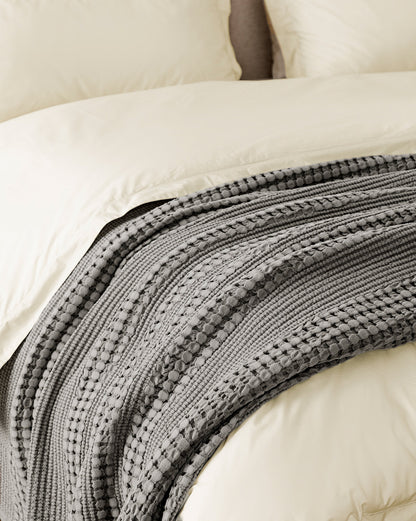 Couverture gaufrée gris cornaline