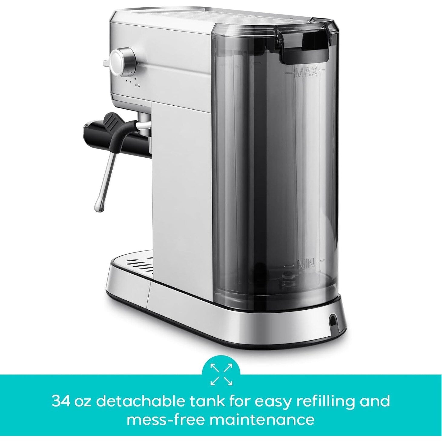 Machine à expresso professionnelle Casabrews 20 bars avec système de mousse de lait