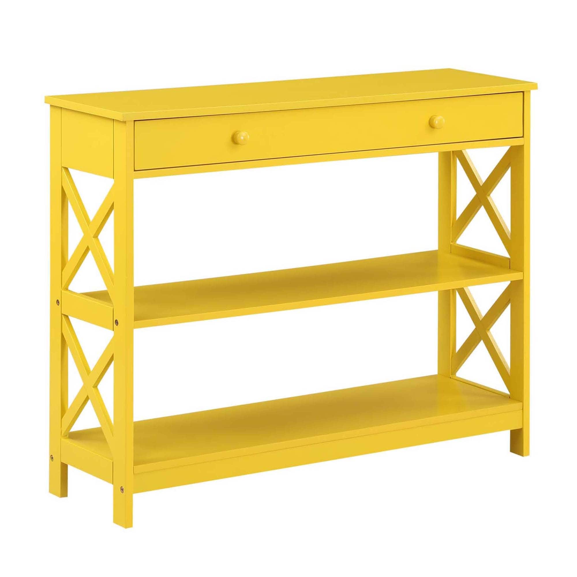 Console Oxford à 1 tiroir avec étagères Convenience Concepts
