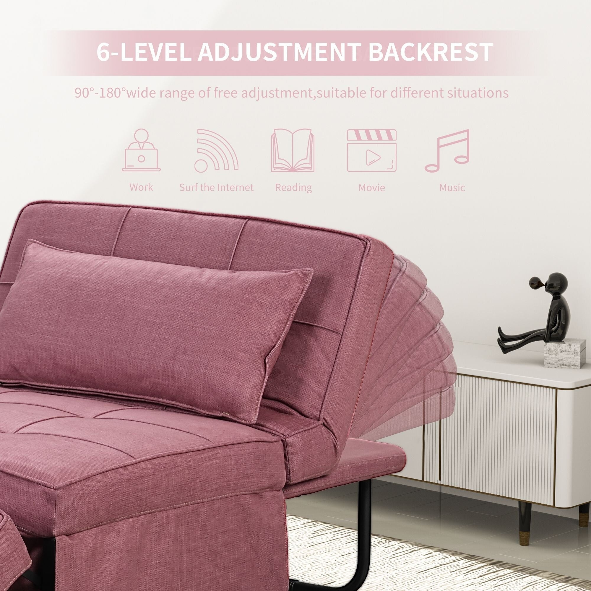 Canapé-lit convertible, canapé-lit, fauteuil inclinable, ottoman, pliable, pour salon