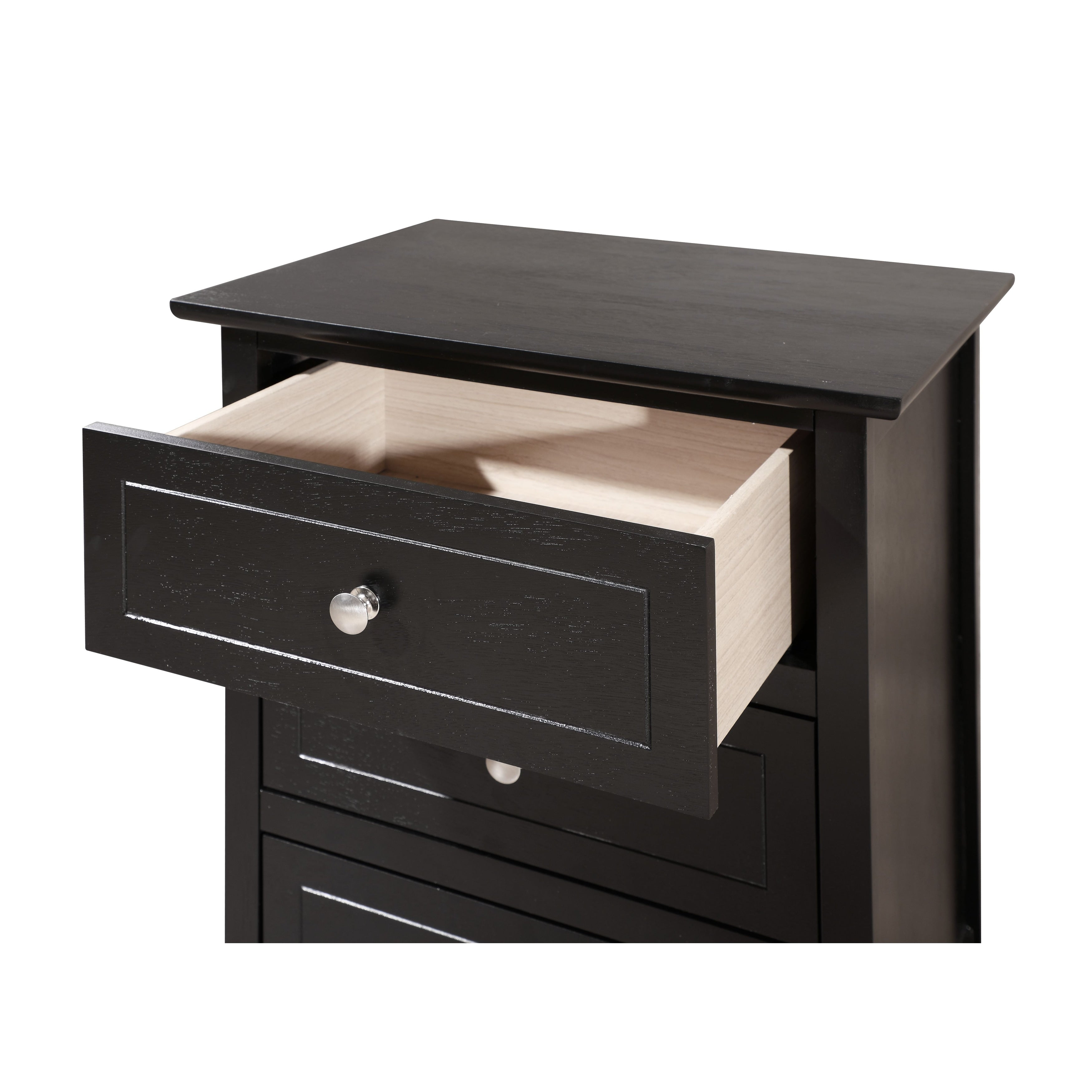 Daniel 3-drawer Transitional Wooden Nightstand