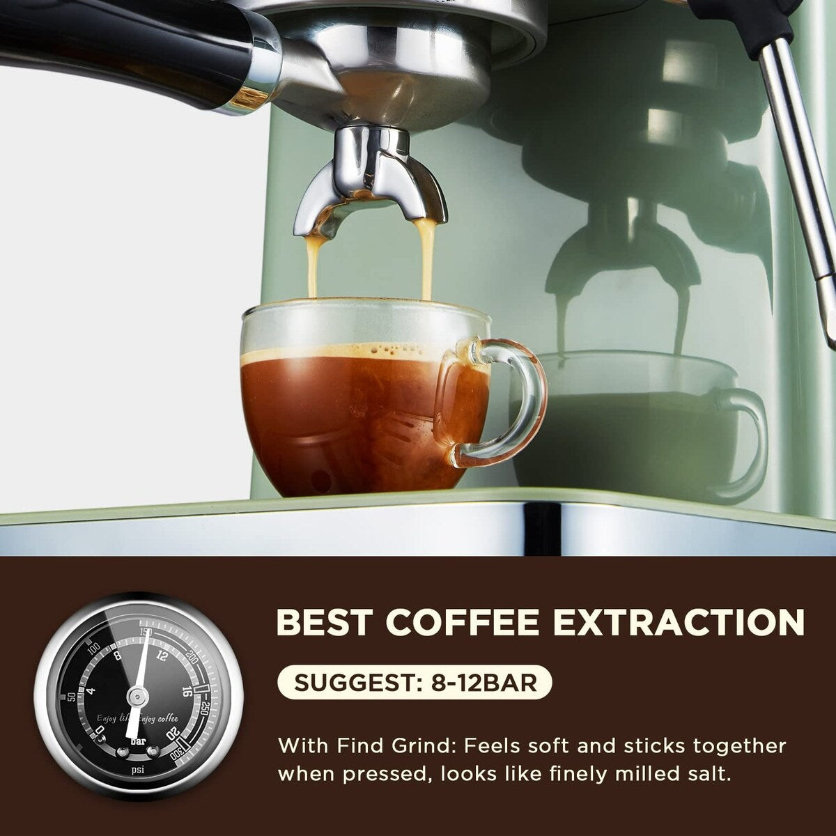 Machine à café expresso avec mousseur à lait vapeur
