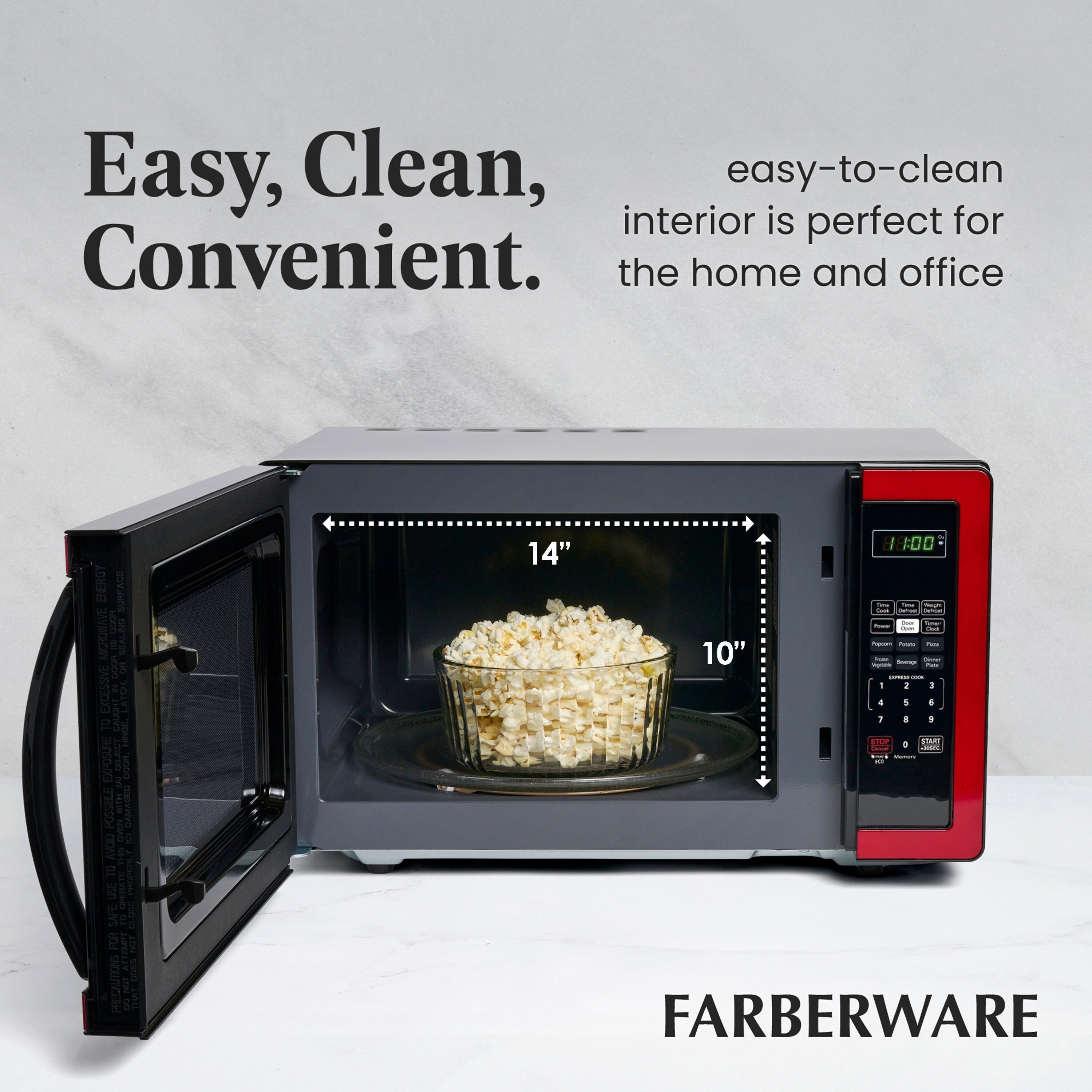 Four à micro-ondes Farberware Classic de 1,1 pi³ et 1 000 watts