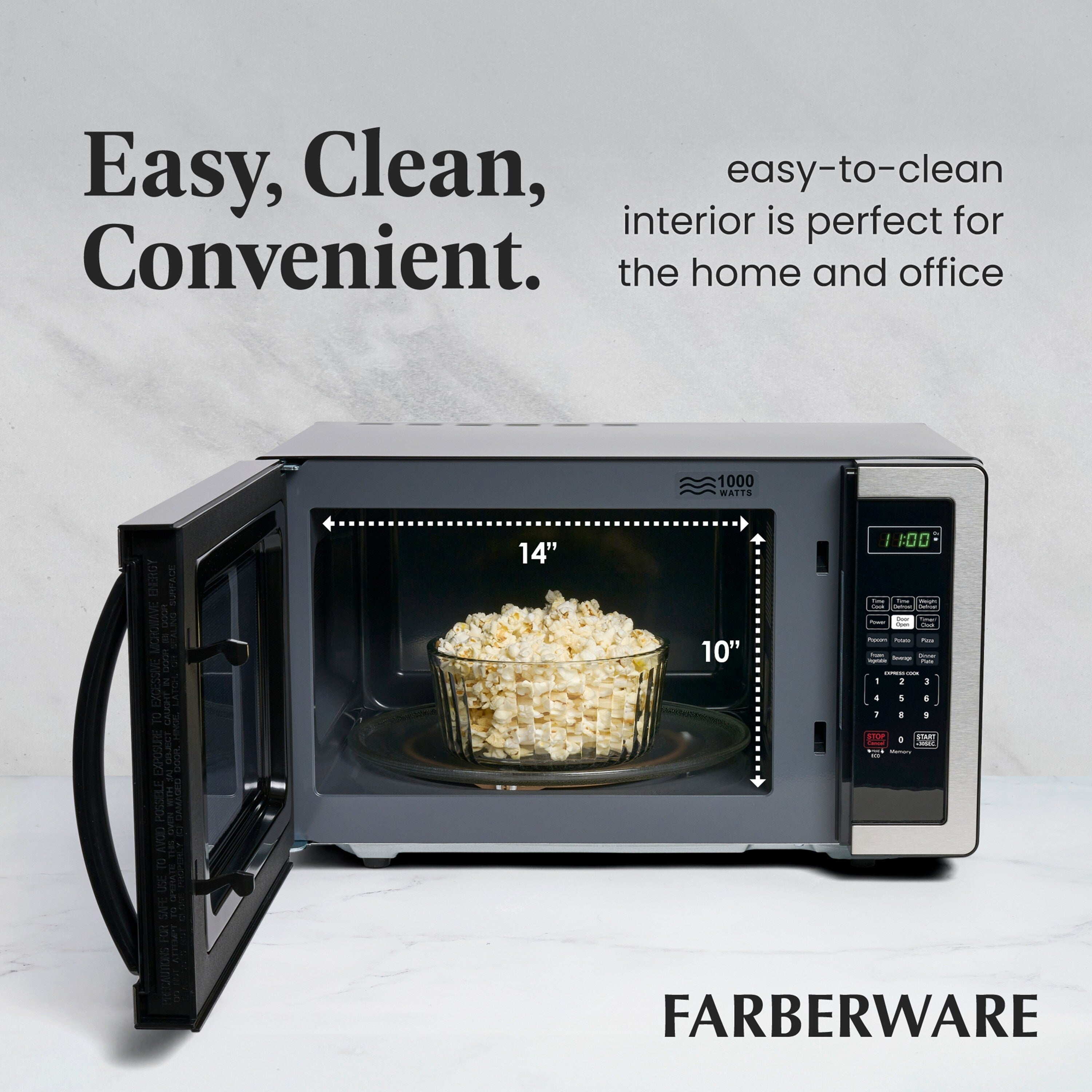 Four à micro-ondes Farberware Classic de 1,1 pi³ et 1 000 watts