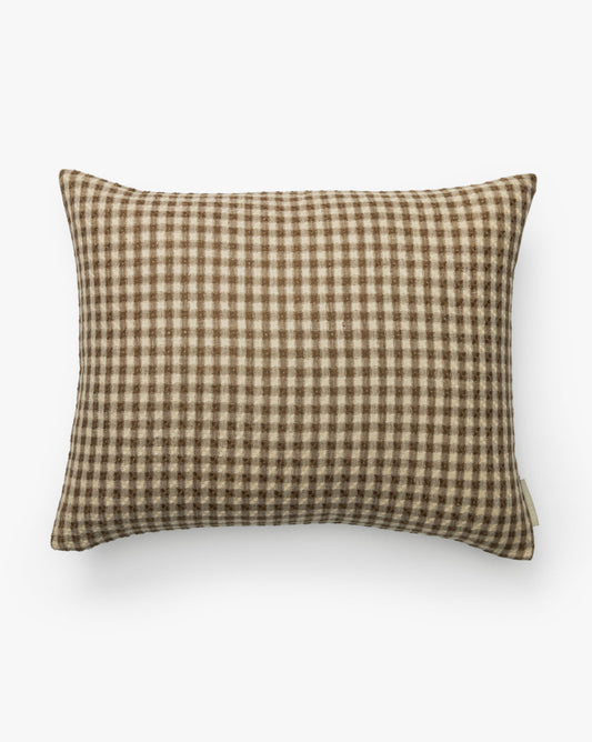 Housse de coussin à carreaux Finola