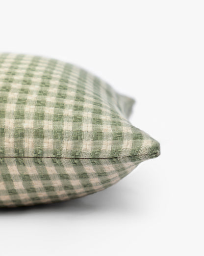 Housse de coussin à carreaux Finola