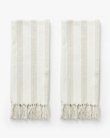 Essuie-mains à rayures françaises (lot de 2)