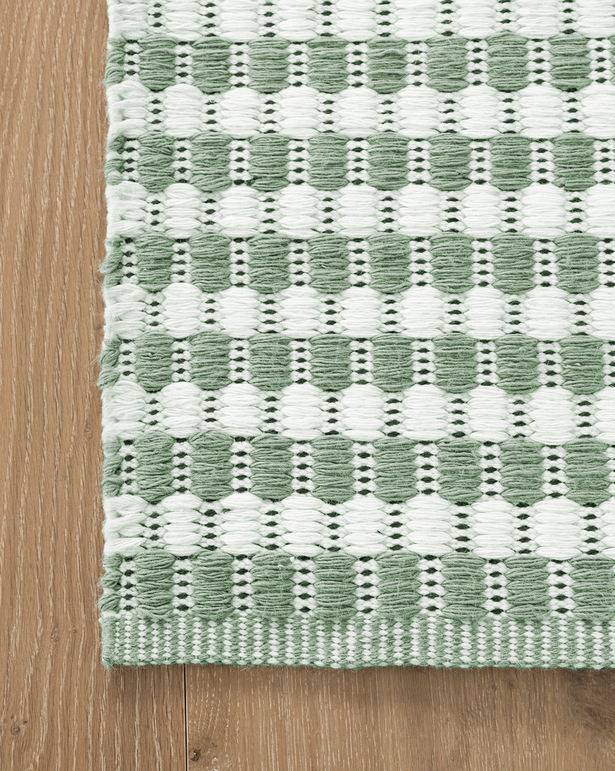 Tapis d'intérieur/extérieur tissé à la main vert Granada