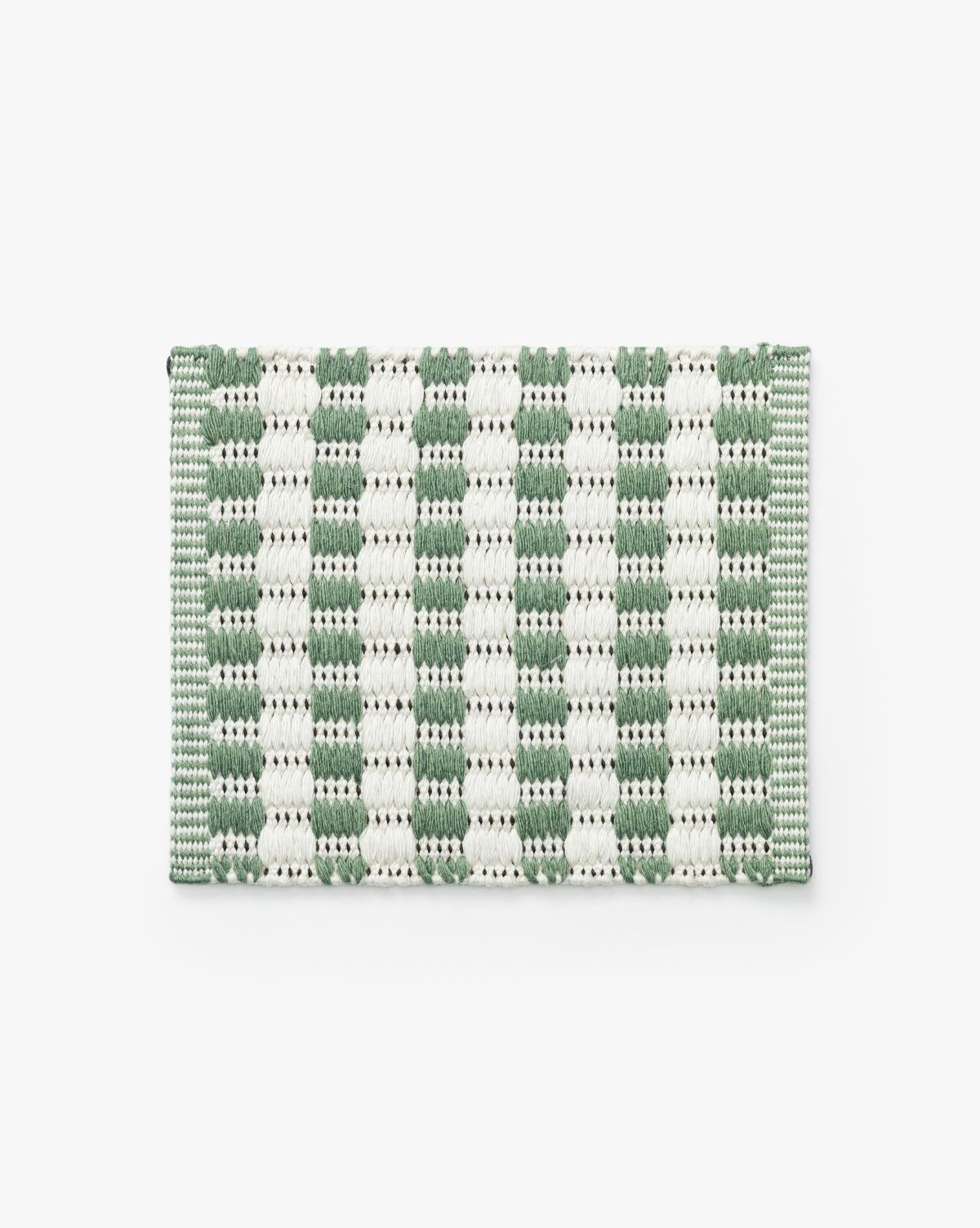 Échantillon de tapis d'intérieur/extérieur vert Granada