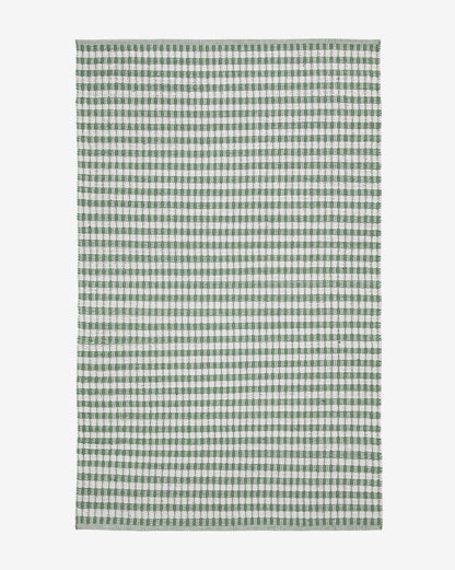 Tapis d'intérieur/extérieur tissé à la main vert Granada
