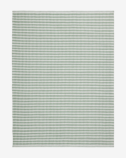 Tapis d'intérieur/extérieur tissé à la main vert Granada