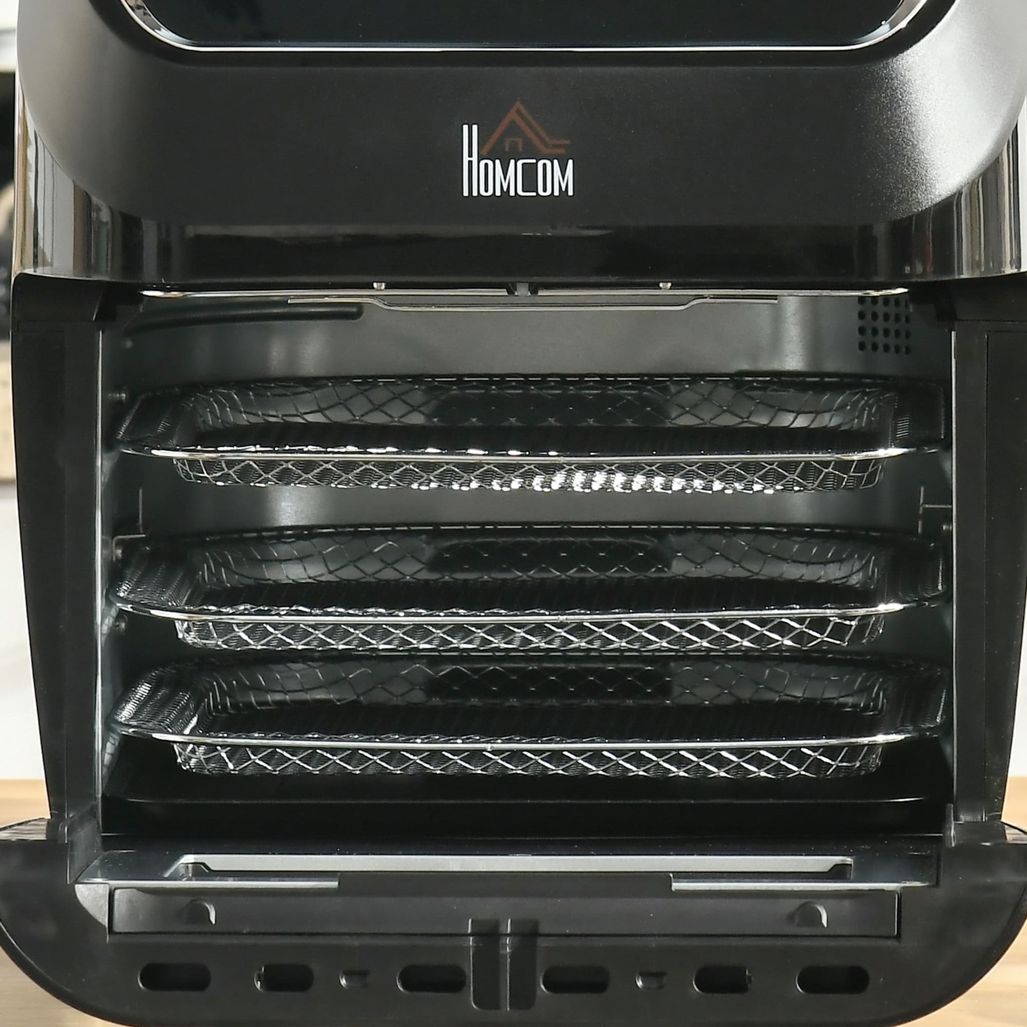 Grand four à friteuse à air HOMCOM de taille familiale, four de comptoir idéal pour la cuisine - 12,5 x 13,25 x 14,5