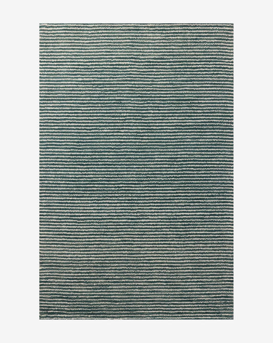 Tapis en laine touffeté à la main bleu Inara