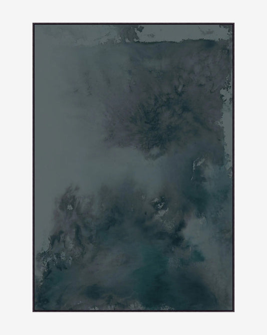 Mouvement d'encre bleu