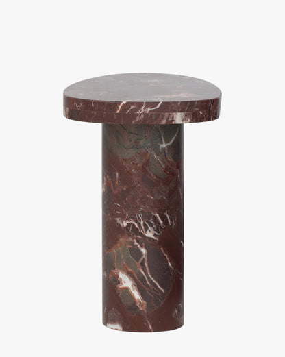 Table d'appoint en marbre merlot