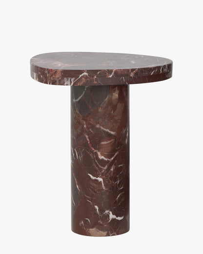 Table d'appoint en marbre merlot