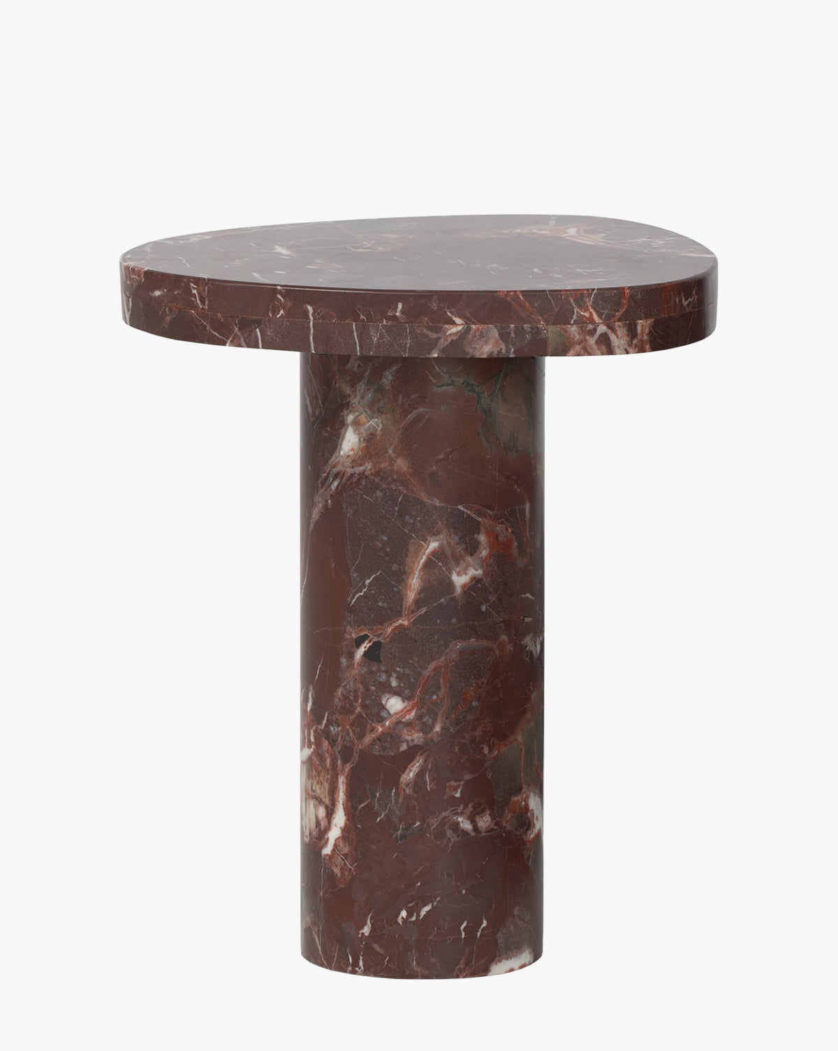 Table d'appoint en marbre merlot