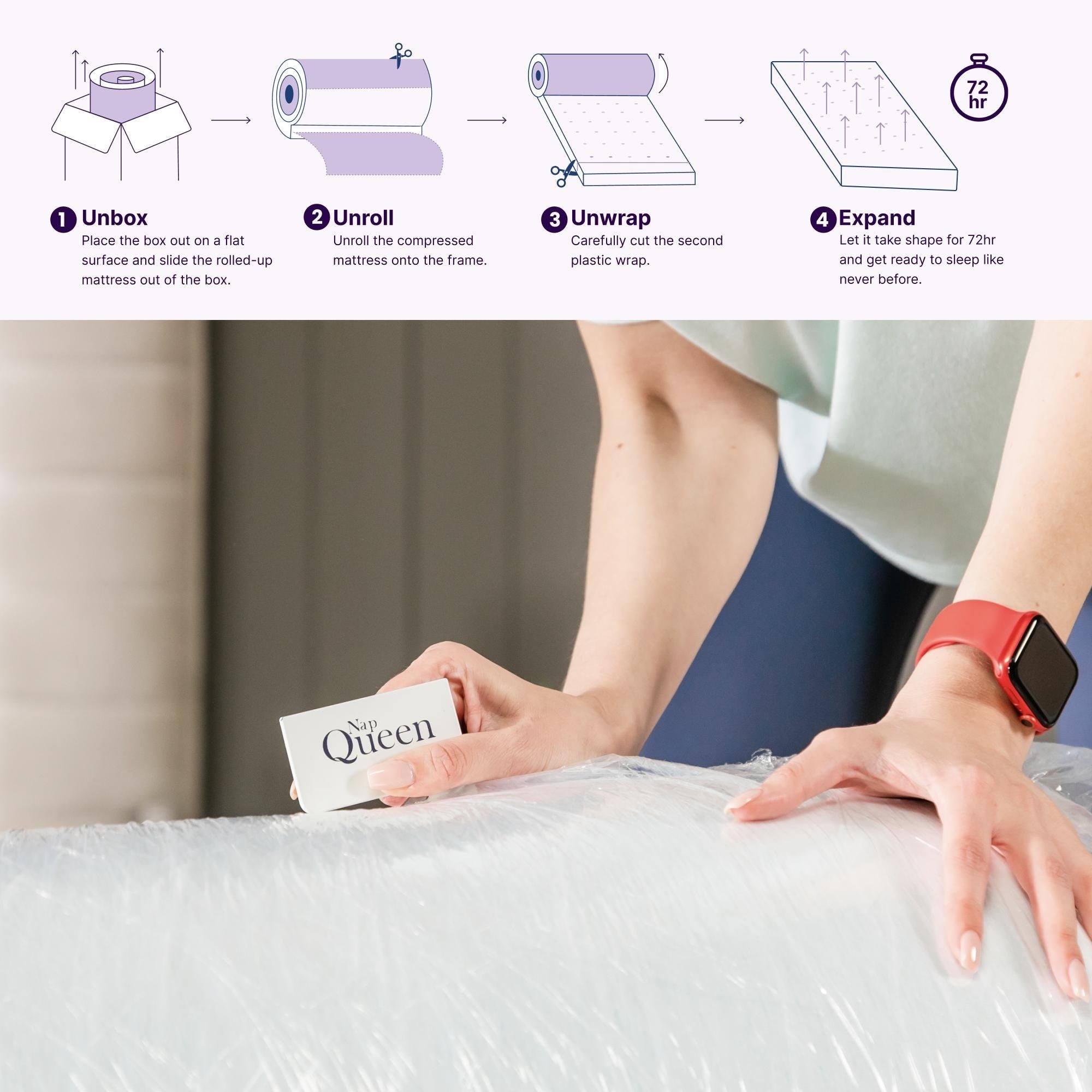 NapQueen Elizabeth 8 Cooling Gel Memory Foam Mattress
