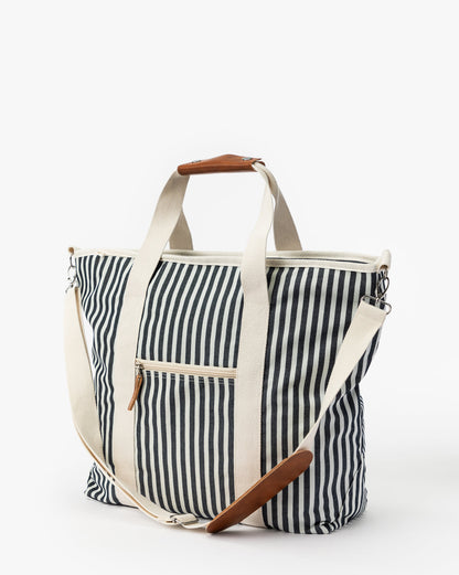 Sac isotherme à rayures bleu marine