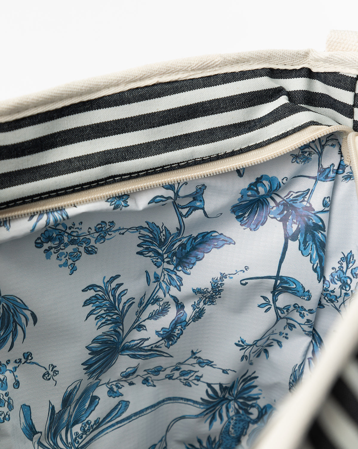 Sac isotherme à rayures bleu marine