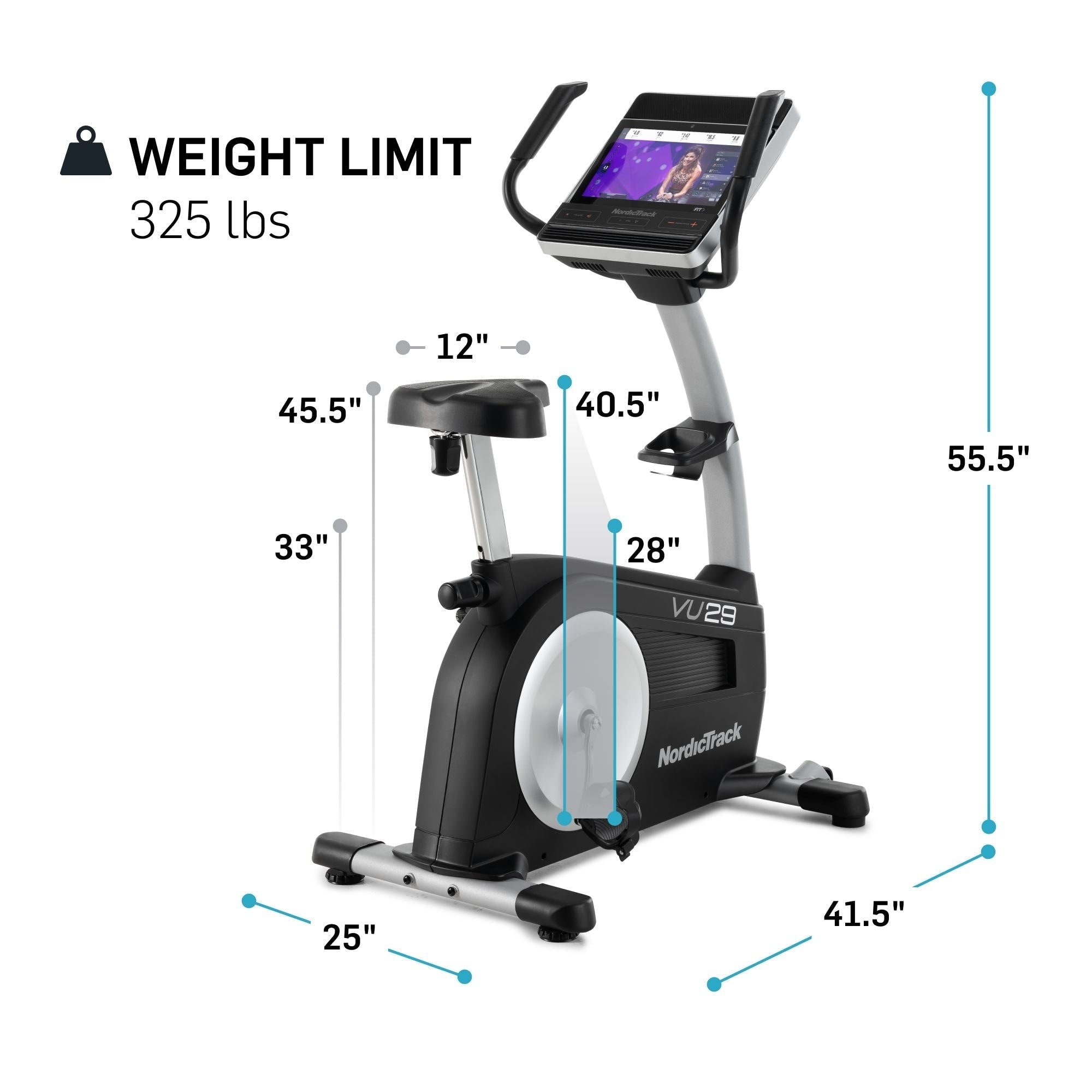 NordicTrack Commerical VU 29 Upright Bike