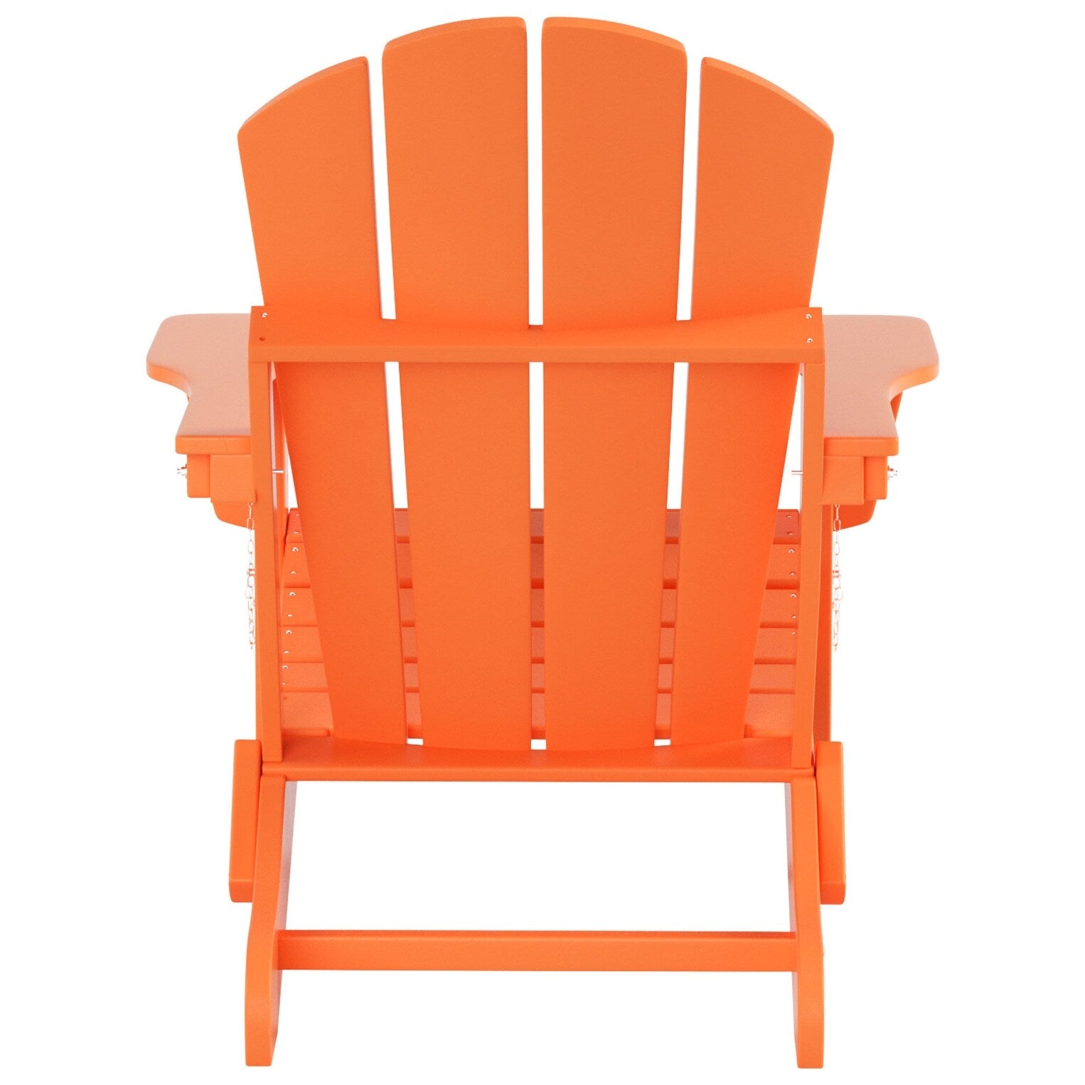 Polytrends Laguna Hdpe All Weather Outdoor Patio Foldable Adirondack Chair With Ottoman (2-Piece Set)