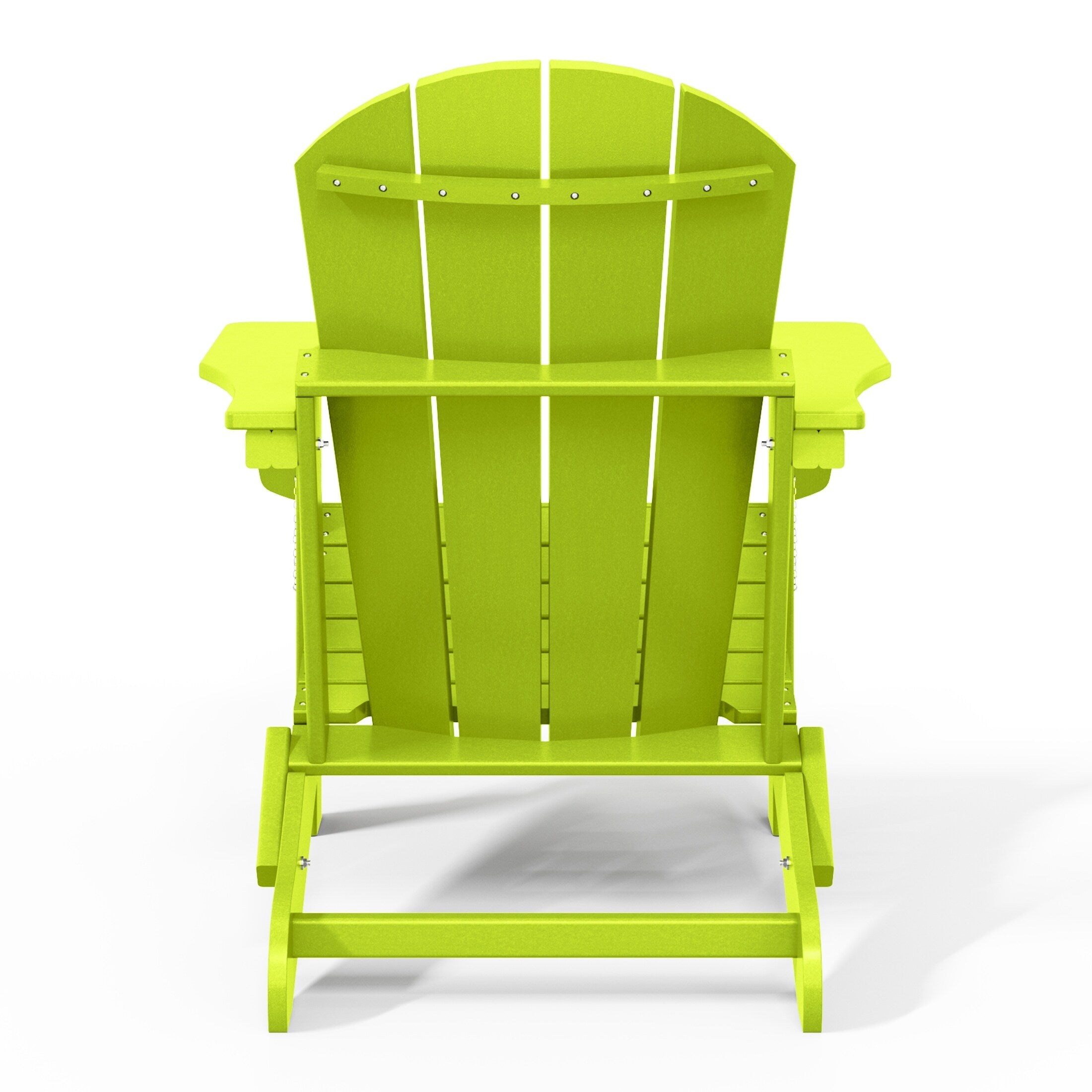 Polytrends Laguna Weather Resistant Outdoor Patio Folding Adirondack Chairs (Set of 2)