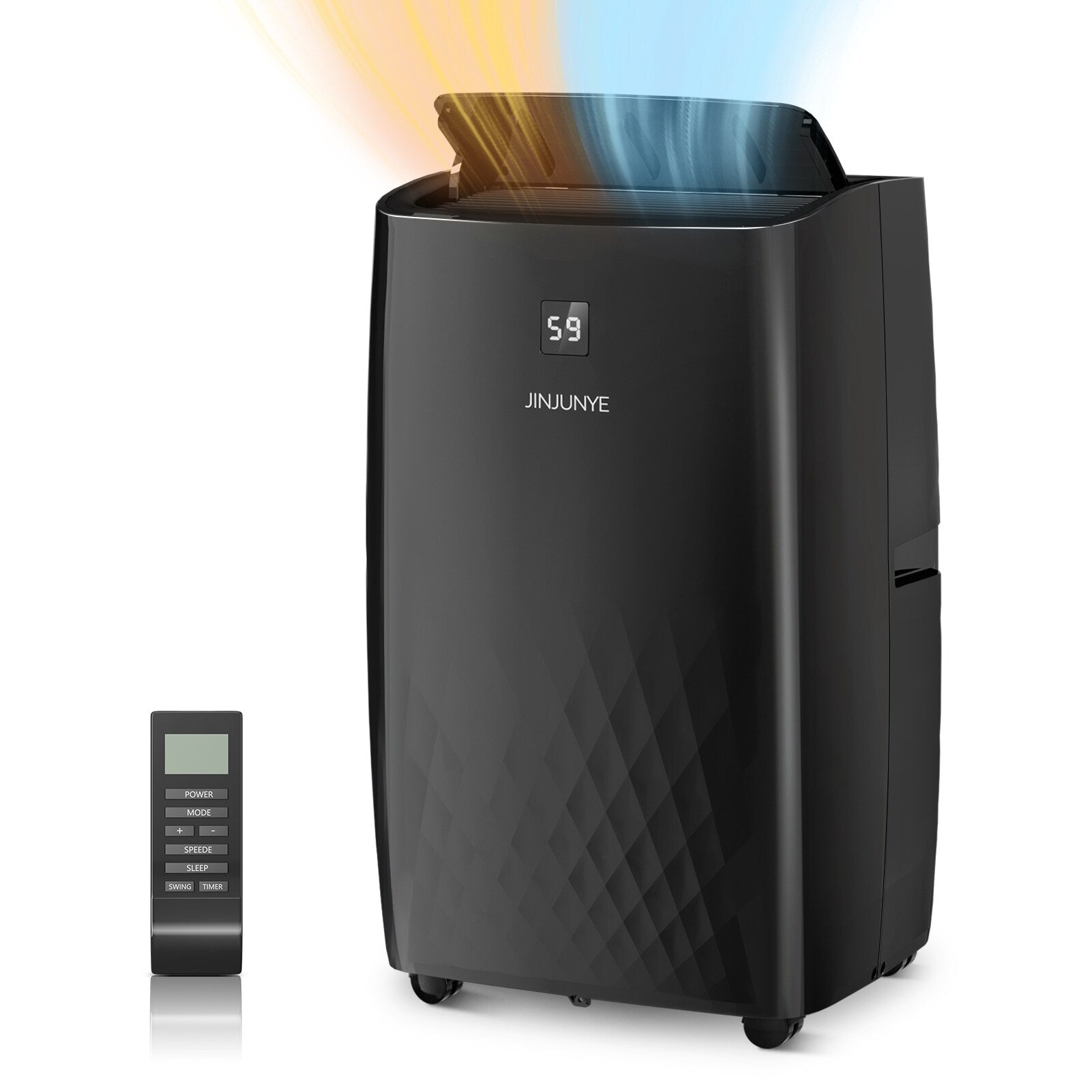 Portable Air Conditioner with Heater – 12000 BTU Cooling & 10000 BTU Heating for Rooms up to 700 Sq.Ft