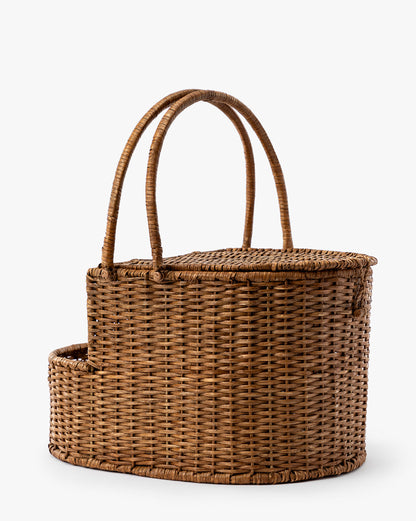 Panier de pique-nique en rotin et osier