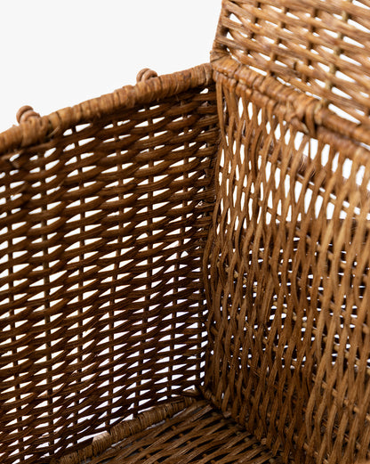 Panier de pique-nique en rotin et osier